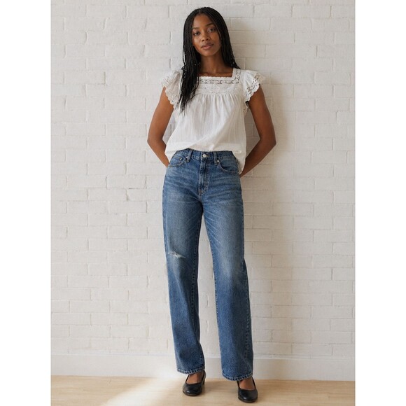 Frye Denim - FRYE Women’s High Rise Straight Leg Cropped Denim Jeans Size 31